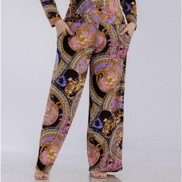 NWOT SOFT AND STRETHCY MULTI-PRINT JUMPSUIT - Picture 3 of 4